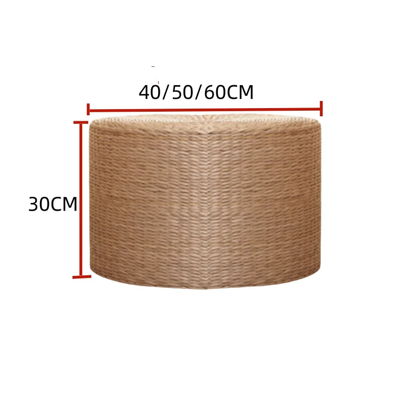tabouret tressé paille mousse mémoire forme rond bébé moderne anti décubitus diamètre 40 50
