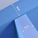 tapis fitness texturé antidérapant bleu épais 5cm joint protection exercices maison