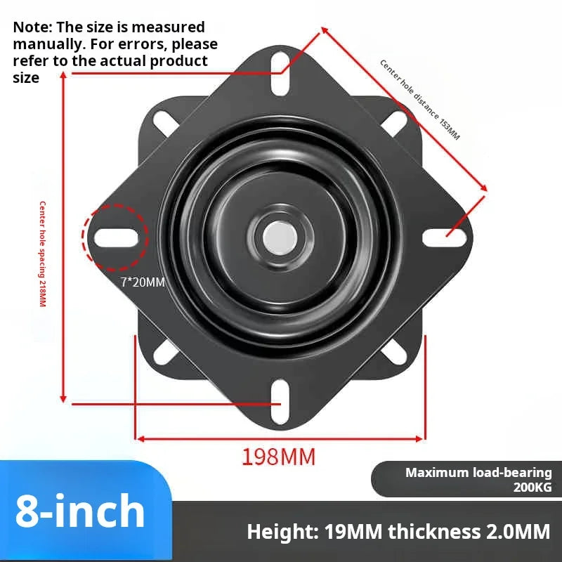 support rotatif universel noir mat moderne pouces thép không nhiễm từ