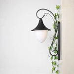 lampe murale noire floral classique éclairage commercial ip44 protégé occlusion fixations grille