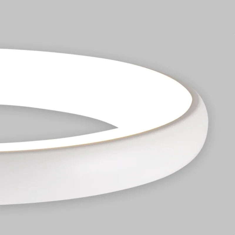 suspension lumineuse moderne noir blanc doré rond lisse opaque chaines led 2000 82000lm