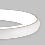 suspension lumineuse moderne noir blanc doré rond lisse opaque chaines led 2000 82000lm