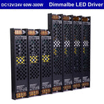 pilote led ajustable triac 10v 60w 100w 150w 200w 250w 300w noir industrielle aluminium