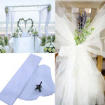 tulle organza rose blanc mariage décoration anniversaire transparent léger texturé événementiel drapé festif