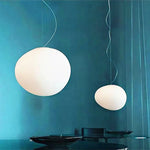 suspension ovale blanche moderne acrylique 3000k 4500k 6000k