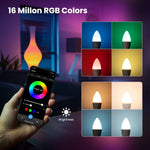 ampoule led intelligente e14 blanc jaune rouge verte bleue transparente moderne minimaliste
