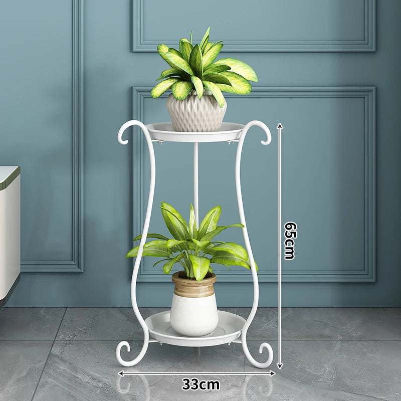 étagères métal or noir blanc plantes intérieur classique moderne autoinstallation multifonctionnels pots