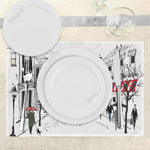 Set de table rectangulaire protégeant la table des couverts