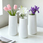 moule silicone vase artisanal décoration intérieure fleurs séchées plâtre motifs circulaires modernes minimalistes