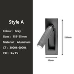lampe table pliable moderne fixée mur noir or gris texture tissée éclairage quotidien led
