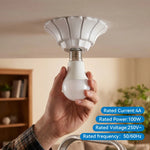 supports lampe blanc plissé moderne E26 E27 certification ROHS UL LVD CEM ABS