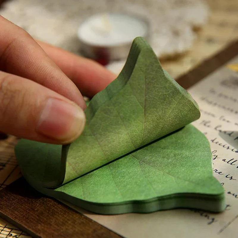 feuilles decoratives adhésives vert veines feuilles texture naturelle imprimé facile utiliser 9.5cm 6.2cm