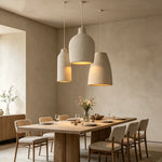 lustre suspension moderne beige texture granulée luminaire salon salle manger chambre loft