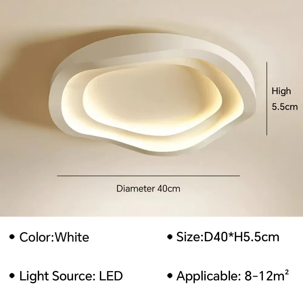 plafonnier led ultra mince spirale moderne nordique lumière blanc salon chambre