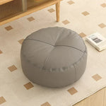 pouf moderne orange gris vert blanc mousse pu polyester coton imperméable amovible lavable