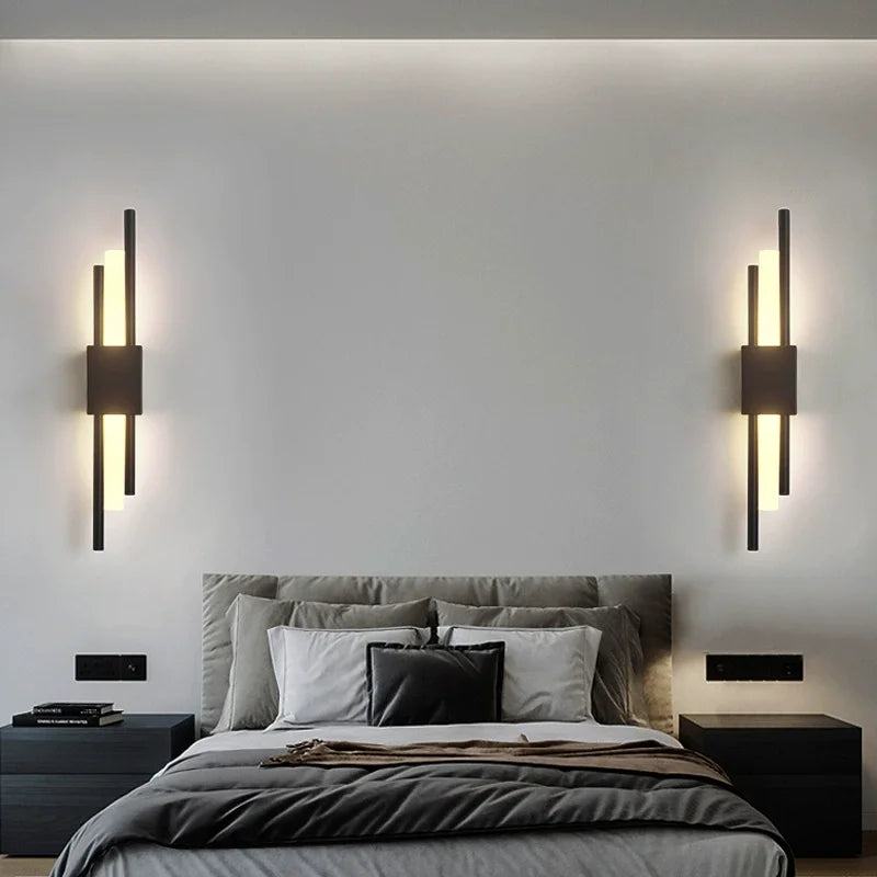 lampes murales modernes or blanc minimaliste fixées mur facile lumière blanche