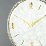 horloge murale moderne simple décoration intérieure visage unique opale naturelle fixation blanc marbré