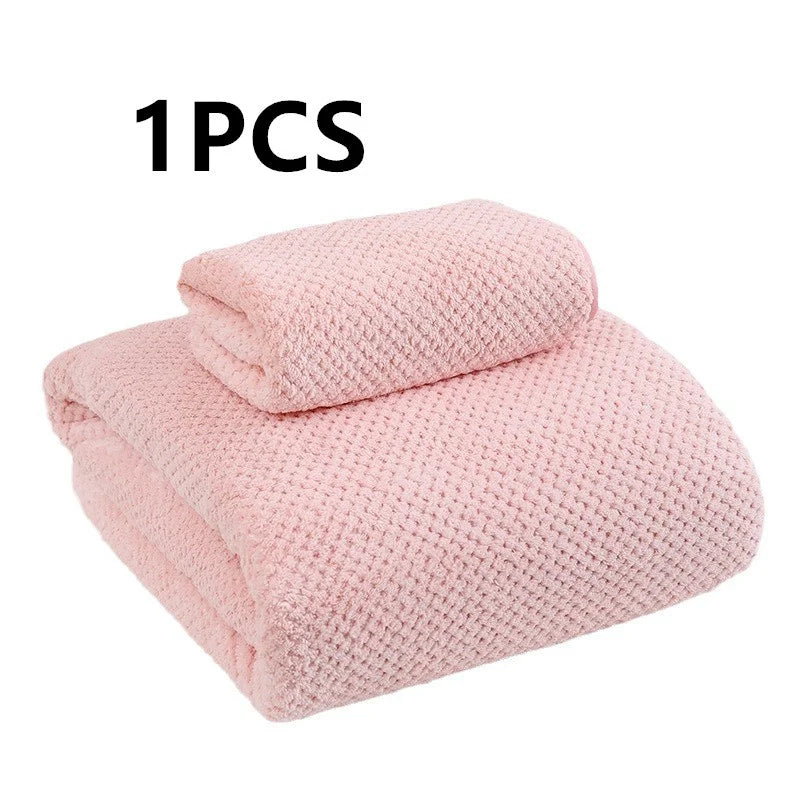 serviette bain microfibre séchage rapide motif points couleurs gris rose blanc bleu clair douce