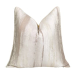 housse coussin carré polyester texture abstraite beige gris contemporain living room durable decoration