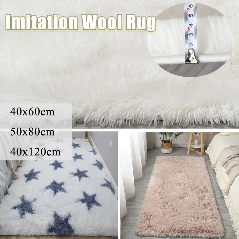 tapis acrylique rose clair blanc gris moderne doux 40x60cm 50x80cm 40x120cm