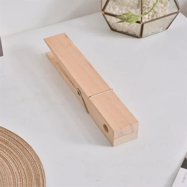 pinces linge rustique bois naturel blanc noyer adhésif vintage opaques