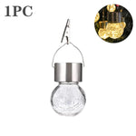 guirlande lumineuse solaire multicolore moderne clips texture craquelée extérieure jardin led