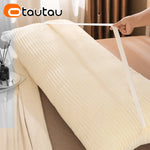 taies d'oreiller rayures beige simple décoratives maison hospitalière couverture 100x50cm 120x50cm 150x50cm 180x50cm 200x50cmwashablezipper