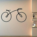 décoration murale silhouette vélo noir minimaliste moderne métal opacité 30cm 40cm 50cmuspenduintérieurextérieur
