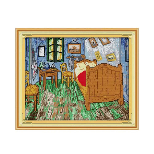 kit point croix floral multicolore artiste peinture coton main travaux manuels instructions fils