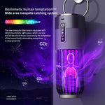 lampe anti moustiques rechargeable piege insectes camping maison noir gris rayures vertical moderne compact