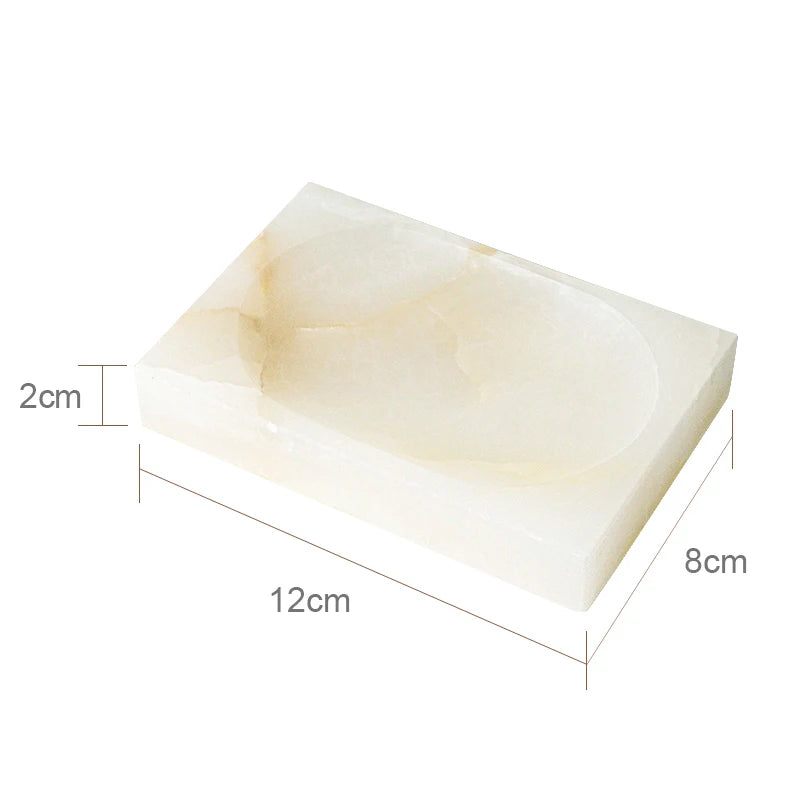 ensemble accessoires salle bain marbre blanc onyx distributeur savon plateau pot brosse dents