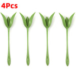 porte serviettes moderne napkins holder serviettes pliées fleur blanc vert adhésif kitchen organizer tendance