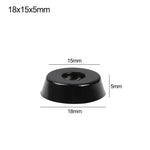 pieds meubles noirs ronds lisses modernes 10 pièces différentes tailles