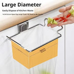 support sac poubelle acier inoxydable moderne transparent argente couroît fixe porte armoire chambre cuisine