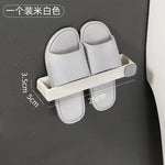 support mural adhésif sabots gris clair tissu rayé moderne sans poinçon porte chaussures unique