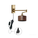 lampe murale or bois moderne interrupteur prise led minimaliste fixée vis