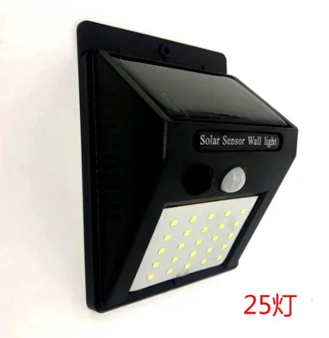 lampe solaire murale moderne noire détecteur mouvement ip65 led 1200mah