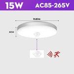 Lampe détecteur mouvement blanc moderne surface 20w 30w led économique