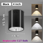 ampoule led spot lumineux blanc noir doré moderne fixée vis e27