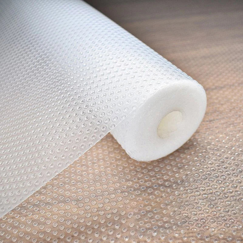 tapis rangement blanc translucide micro perforé moderne adhésif imperméable 30x300cm 45x300cm
