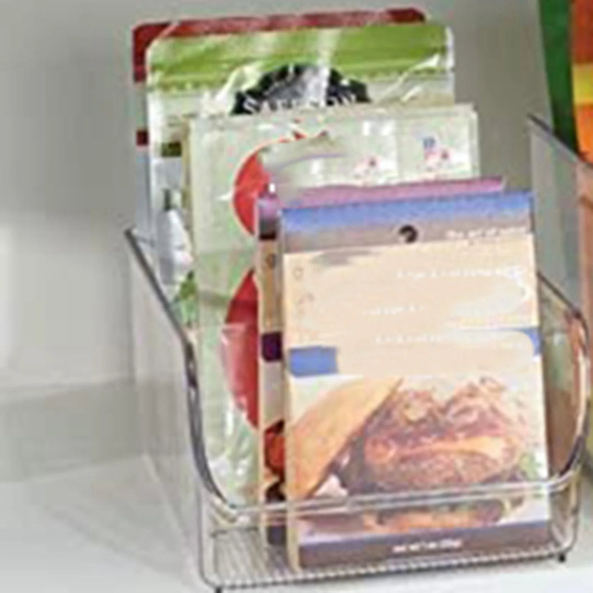 organisateur rangement transparent moderne compartiments cuisine épices condiments boîtes stockage visibilité organisation alimentos saschettes