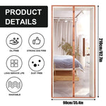rideau porte bleu clair moustiquaire maille fine anti insectes boucles ultrasoniques moderne chambre salon