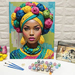 tableau peindre toile moderne multicolore floral pop art starter kit crochets vis paintbrushes numéros