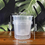 Pot plante moderne auto arrosant transparent controle racines drainage ornemental fleuri