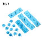 Clips adhésifs porte grillage violet bleu moderne 2cm 2cm fixations