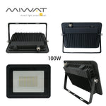 projecteur led extérieur noir étanche ip68 grille refroidissement éclairage mur extérieur