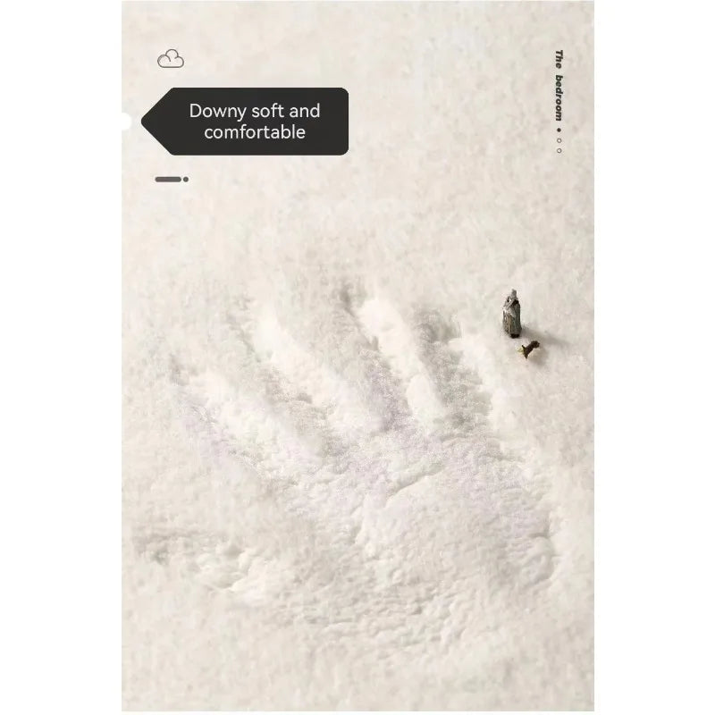 tapis moderne blanc noir anti dérapant doux chat salon chambre sol imperméable