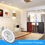ampoule led spot argenté moderne dimmable aluminium clips 85mm hauteur 34mm