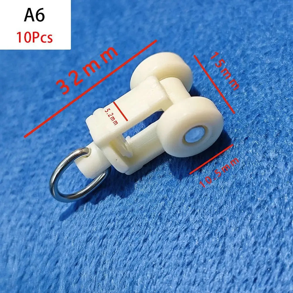 rouleau rideau blanc argenté moderne 10 pièces plastique métal rondelles anneau fixations quincailleries meuble