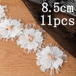 ruban dentelle fleurs papillons blanc rose pâle vert clair mariage vintage romantique artisanal DIY